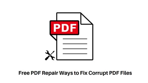 Can a corrupted PDF file be fixed?